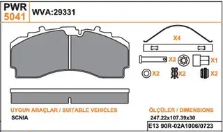 Disk Balatası Scania P G R Y.M
