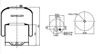 Komple Körük Metal Piston Mercedes Actros Axor