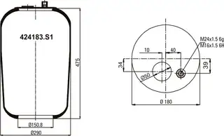 Pistonsuz Körük 424183 S1