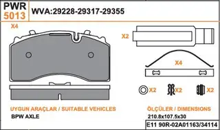 Fren Balatası Knorr WABCO Meritor