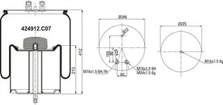 Komple Körük Metal Piston Renault Midlum Premium Magnum