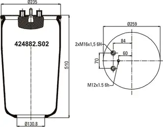 Pistonsuz Körük 424882 S02
