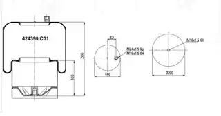 Komple Körük Metal Piston Mercedes Actros Axor